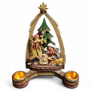 Joseph's Studio Nativity Advent Candle Holder With The Holy Family